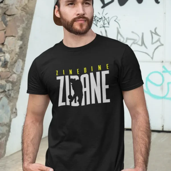 t-shirt-mockup-of-a-man-posing-in-front-of-a-graffiti-wall-28200 Zidane T-shirt