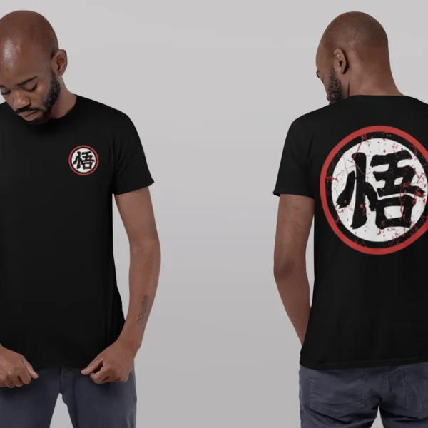 front-and-back-t-shirt-mockup-of-a-man-at-a-studio-looking-down-29611 Drazon Ball Z T-shirt